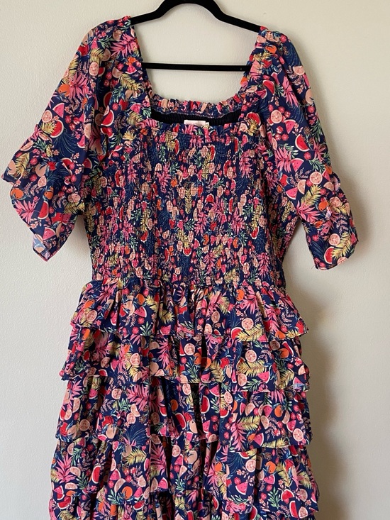 Ivy City Co Dresses & Skirts - Ivy City Co Navy Floral Smocked Midi Dress - NWOT